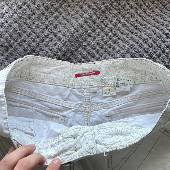 UNIONBAY White 100% Cotton Shorts size 9 - Picture 4 of 12